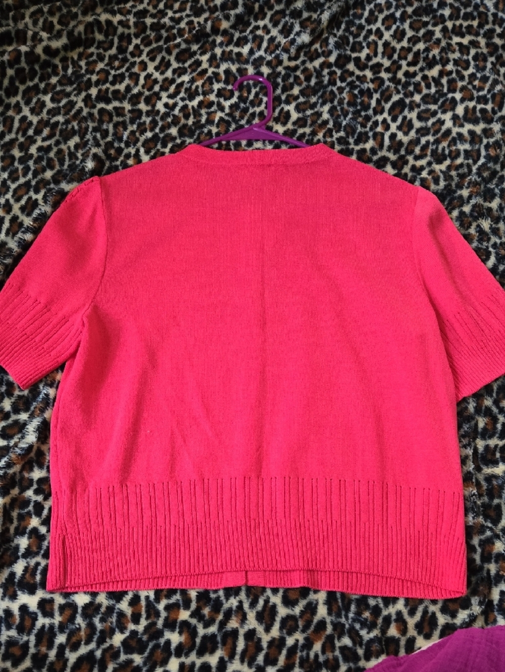 St. John Sport Pink Knit Cardigan - Picture 3 of 3